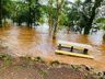 Ponte na ITG 070 em Itapiranga fica submersa e passagem é interrompida