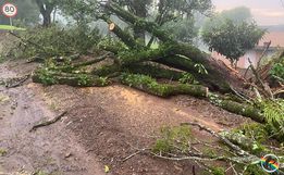 FOTOS: Temporal causa diversos prejuízos e transtornos em Itapiranga