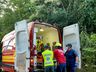 Motociclista cai em rio após acidente entre duas motos em Descanso 