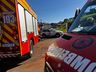 Colisão entre carro e carreta deixa mulher ferida na Avenida Willy Barth