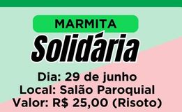 Comitê SOS/RS de Descanso irá  promover Marmita Solidária neste sábado