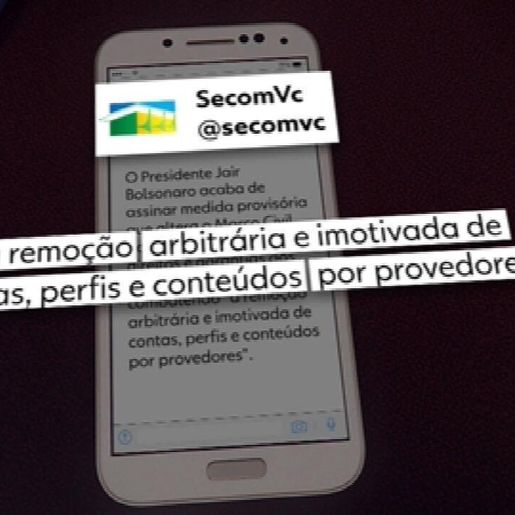 Bolsonaro assina MP que dificulta remoção de conteúdo da internet