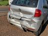 Carro da Saúde de Mondaí se envolve em engavetamento na SC-163