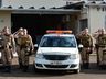 Militares do 11ºBPM/Fron prestam homenagem à PM morto após acidente em SC