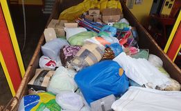 Iporã do Oeste arrecada mais de 1 tonelada de produtos para famílias do RS