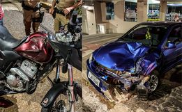 VÍDEO: Motociclista fica gravemente ferido em acidente São Miguel do Oeste