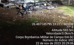 Três edificações são atingidas pelo fogo em Campo Erê