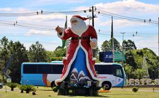 Decoração de Natal será removida de trevo em SMO por orientação do DNIT