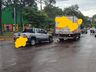 Motorista colide com o carro no centro de São José do Cedro
