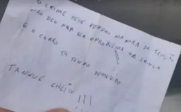 Ladrão arrependido devolve carro com bilhete: 'O crime pede perdão'