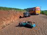Motociclista sofre graves ferimentos em colisão frontal em Princesa