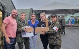 Médicos retornam do Rio Grande do Sul após trabalho voluntário 