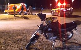 Colisão entre motos deixa homem ferido em São José do Cedro