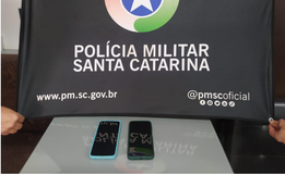 PM recupera celulares furtados em São Lourenço do Oeste 