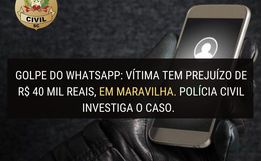 Vítima tem prejuízo de R$ 40 mil após golpe em Maravilha