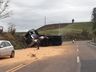 Caminhoneiro fica ferido em acidente na SC-161 em Romelândia