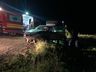 Vídeo: Colisão entre carro e caminhão deixa dois feridos na SC-492 em Bandeirante 