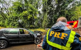 Colisão frontal deixa feridos na BR-282 em São Miguel do Oeste; vídeo