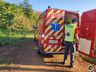 Mulher fica ferida em capotamento de carreta agrícola no interior de Itapiranga
