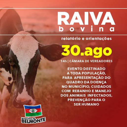 Encontro discute avanço da raiva em Belmonte após casos confirmados em bovinos