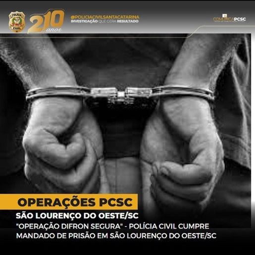 Polícia cumpre mandado de prisão por não pagamento de pensão alimentícia
