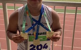 Atleta de Itapiranga conquista três medalhas de ouro na Paraolimpíada em São Paulo
