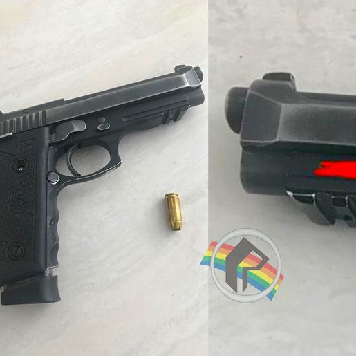 Morador de SMO encontra pistola em banheiro de posto de combustível