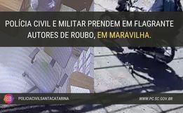 Ladrões fogem após assaltar empresa na BR 282, mas acabam presos pela polícia