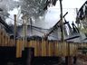 Incêndio destroi casa às margens da SC-163