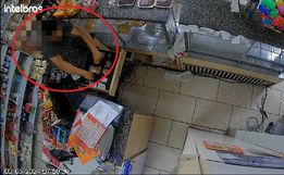 VÍDEO: Criminoso furta dinheiro do caixa de padaria no centro de SMO 