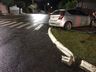 Motorista foge após colisão entre veículos no centro de SMOeste