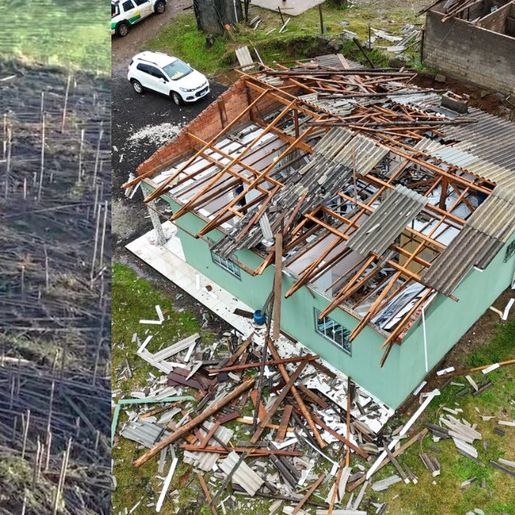 SC registra ao menos seis tornados durante transição do outono para inverno