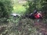Motorista de 22 anos sofre ferimentos em capotamento de caminhão na SC 305