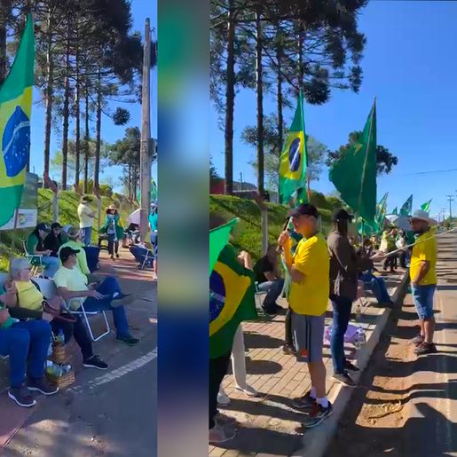 Manifestantes mantém mobilização em frente ao 14º RC Mec; vídeo