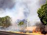 Bombeiros registram aumento de incêndios às margens das rodovias
