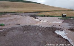 Fortes chuvas causam transtornos no interior de Campo Erê