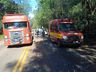 Colisão em árvore deixa feridos na SC-163 em Itapiranga 