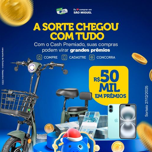 CDL lança campanha de Natal com R$ 50 mil em prêmios em São Miguel do Oeste