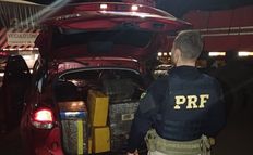 PRF apreende 200 kg de maconha após perseguição e acidente em Maravilha