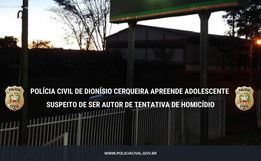Adolescente é apreendido suspeito de tentativa de homicídio