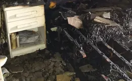 Casa pega fogo e mulher é achada morta em closet em SC