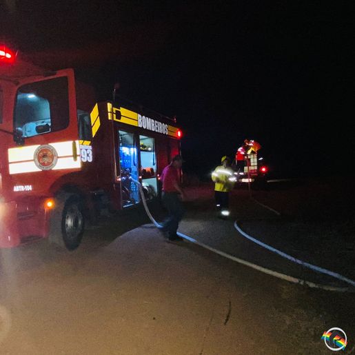 Incêndio em vegetação mobiliza bombeiros de Itapiranga