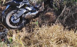 Motociclista fica ferido em acidente na SC-157