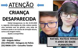 Polícia faz buscas por menino de 11 anos desaparecido desde sexta-feira em Planalto-RS
