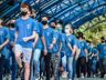 Escola Cívico Militar de São Miguel do Oeste realiza ato cívico na praça