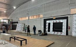 Empresas começam montagem dos estandes internos da Faismo 2024