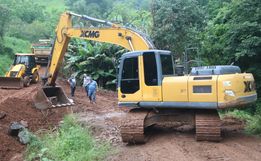 Construção de nova ponte é realizada na Lª Seis Barras em São José do Cedro