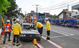 Simulação de acidente encerra programação alusiva ao Dia Nacional do Trânsito
