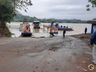 Retomada travessia da balsa no Rio Uruguai em Itapiranga