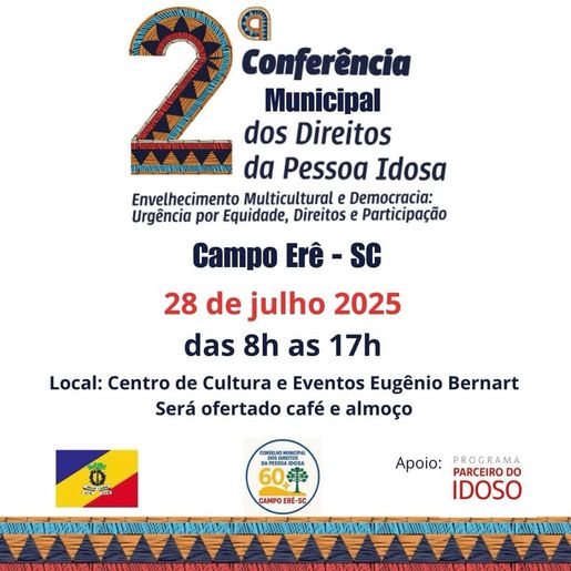 Campo Erê prepara Conferência Municipal da Pessoa Idosa 